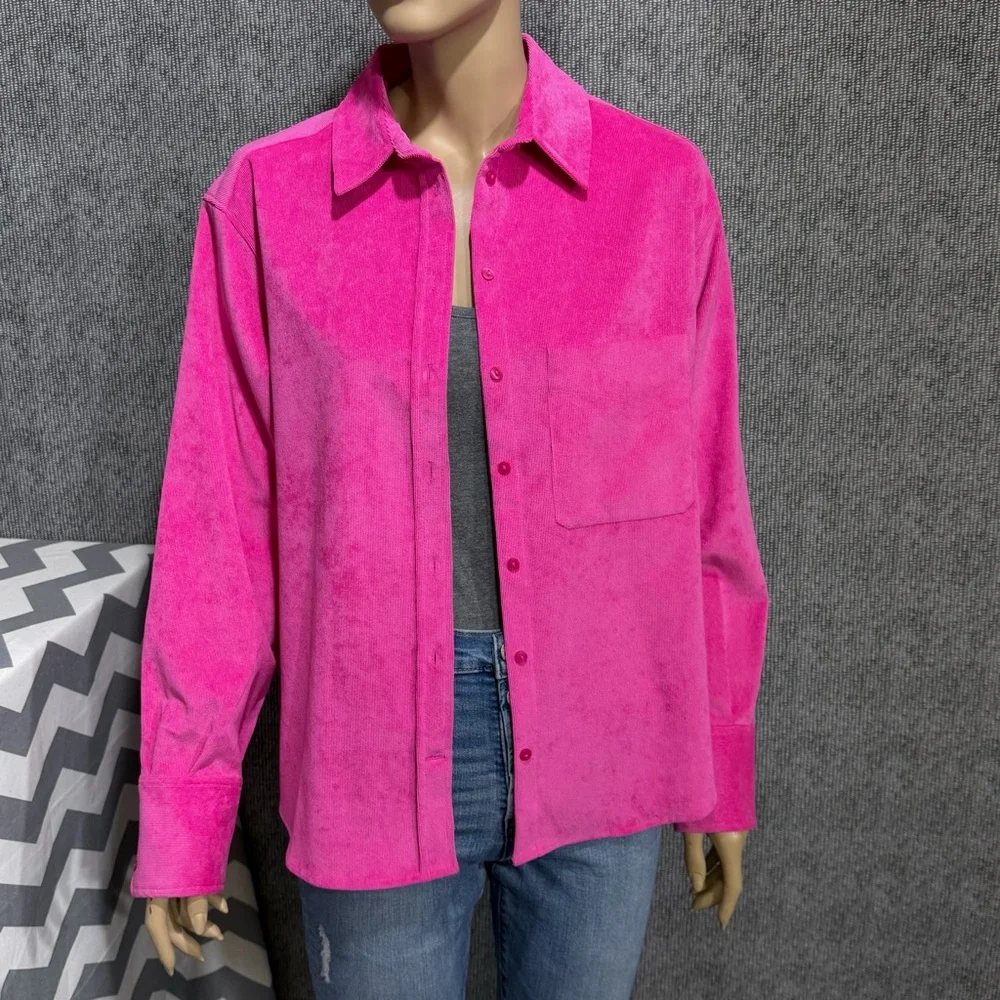 ZARA Soft Corduroy Shirt - Picture 1 of 16